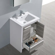 Load image into Gallery viewer, Fresca Allier Rio 24&quot; Ash Gray Modern Bathroom Vanity w/ Medicine Cabinet- Fresca