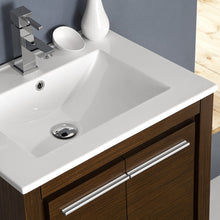 Load image into Gallery viewer, Fresca Allier 24&quot; Wenge Brown Modern Bathroom Vanity w/ Mirror- Fresca