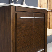 Load image into Gallery viewer, Fresca Allier 24&quot; Wenge Brown Modern Bathroom Vanity w/ Mirror- Fresca