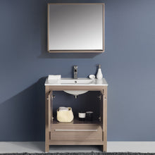 Load image into Gallery viewer, Fresca Allier 30&quot; Gray Oak Modern Bathroom Vanity w/ Mirror- Fresca