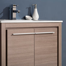 Load image into Gallery viewer, Fresca Allier 30&quot; Gray Oak Modern Bathroom Vanity w/ Mirror- Fresca
