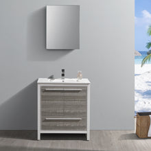 Load image into Gallery viewer, Fresca Allier Rio 30&quot; Ash Gray Modern Bathroom Vanity w/ Medicine Cabinet- Fresca