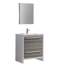 Load image into Gallery viewer, Fresca Allier Rio 30&quot; Ash Gray Modern Bathroom Vanity w/ Medicine Cabinet- Fresca