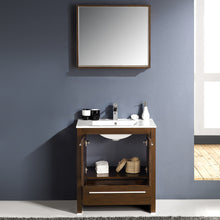 Load image into Gallery viewer, Fresca Allier 30&quot; Wenge Brown Modern Bathroom Vanity w/ Mirror- Fresca