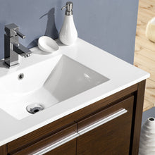 Load image into Gallery viewer, Fresca Allier 30&quot; Wenge Brown Modern Bathroom Vanity w/ Mirror- Fresca