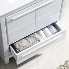 Load image into Gallery viewer, Fresca Allier 30&quot; White Modern Bathroom Vanity w/ Mirror- Fresca