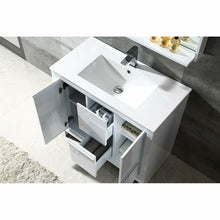 Load image into Gallery viewer, Fresca Allier 36&quot; White Modern Bathroom Vanity w/ Mirror- Fresca