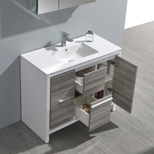 Load image into Gallery viewer, Fresca Allier Rio 40&quot; Ash Gray Modern Bathroom Vanity w/ Medicine Cabinet- Fresca