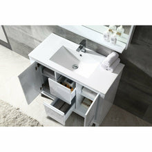 Load image into Gallery viewer, Fresca Allier 40&quot; White Modern Bathroom Vanity w/ Mirror- Fresca