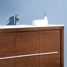 Load image into Gallery viewer, Fresca Allier 48&quot; Wenge Brown Modern Bathroom Vanity w/ Mirror- Fresca