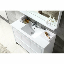 Load image into Gallery viewer, Fresca Allier 48&quot; White Modern Bathroom Vanity w/ Mirror- Fresca