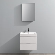 Load image into Gallery viewer, Fresca Valencia 24&quot; Glossy White Wall Hung Modern Bathroom Vanity w/ Medicine Cabinet- Fresca
