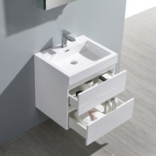 Load image into Gallery viewer, Fresca Valencia 24&quot; Glossy White Wall Hung Modern Bathroom Vanity w/ Medicine Cabinet- Fresca