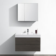 Load image into Gallery viewer, Fresca Valencia 36&quot; Gray Oak Wall Hung Modern Bathroom Vanity w/ Medicine Cabinet- Fresca