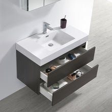 Load image into Gallery viewer, Fresca Valencia 36&quot; Gray Oak Wall Hung Modern Bathroom Vanity w/ Medicine Cabinet- Fresca