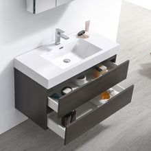 Load image into Gallery viewer, Fresca Valencia 40&quot; Gray Oak Wall Hung Modern Bathroom Vanity w/ Medicine Cabinet- Fresca