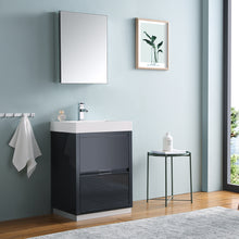Load image into Gallery viewer, Fresca Valencia 24&quot; Dark Slate Gray Free Standing Modern Bathroom Vanity w/ Medicine Cabinet- Fresca