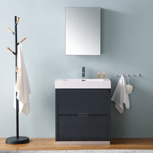 Load image into Gallery viewer, Fresca Valencia 30&quot; Dark Slate Gray Free Standing Modern Bathroom Vanity w/ Medicine Cabinet- Fresca