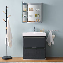 Load image into Gallery viewer, Fresca Valencia 30&quot; Dark Slate Gray Free Standing Modern Bathroom Vanity w/ Medicine Cabinet- Fresca