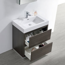 Load image into Gallery viewer, Fresca Valencia 30&quot; Gray Oak Free Standing Modern Bathroom Vanity w/ Medicine Cabinet- Fresca