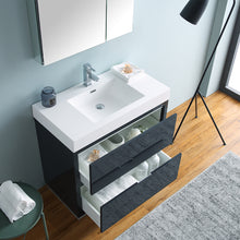 Load image into Gallery viewer, Fresca Valencia 36&quot; Dark Slate Gray Free Standing Modern Bathroom Vanity w/ Medicine Cabinet- Fresca