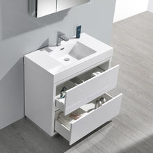 Load image into Gallery viewer, Fresca Valencia 36&quot; Glossy White Free Standing Modern Bathroom Vanity w/ Medicine Cabinet- Fresca