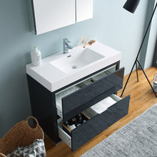 Load image into Gallery viewer, Fresca Valencia 40&quot; Dark Slate Gray Free Standing Modern Bathroom Vanity w/ Medicine Cabinet- Fresca