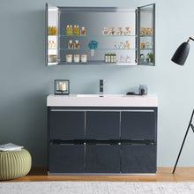 Load image into Gallery viewer, Fresca Valencia 48&quot; Dark Slate Gray Free Standing Modern Bathroom Vanity w/ Medicine Cabinet- Fresca