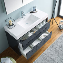 Load image into Gallery viewer, Fresca Valencia 48&quot; Dark Slate Gray Free Standing Modern Bathroom Vanity w/ Medicine Cabinet- Fresca