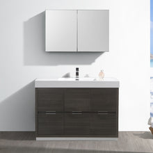 Load image into Gallery viewer, Fresca Valencia 48&quot; Gray Oak Free Standing Modern Bathroom Vanity w/ Medicine Cabinet- Fresca