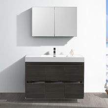 Load image into Gallery viewer, Fresca Valencia 48&quot; Gray Oak Free Standing Modern Bathroom Vanity w/ Medicine Cabinet- Fresca