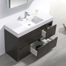 Load image into Gallery viewer, Fresca Valencia 48&quot; Gray Oak Free Standing Modern Bathroom Vanity w/ Medicine Cabinet- Fresca