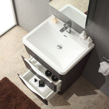 Load image into Gallery viewer, Fresca Milano 26&quot; Chestnut Modern Bathroom Vanity w/ Medicine Cabinet- Fresca