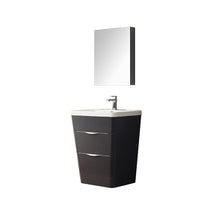 Load image into Gallery viewer, Fresca Milano 26&quot; Chestnut Modern Bathroom Vanity w/ Medicine Cabinet- Fresca