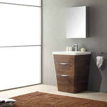 Load image into Gallery viewer, Fresca Milano 26&quot; Rosewood Modern Bathroom Vanity w/ Medicine Cabinet- Fresca