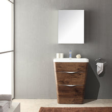 Load image into Gallery viewer, Fresca Milano 26&quot; Rosewood Modern Bathroom Vanity w/ Medicine Cabinet- Fresca