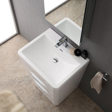 Load image into Gallery viewer, Fresca Milano 26&quot; Glossy White Modern Bathroom Vanity w/ Medicine Cabinet- Fresca