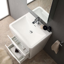 Load image into Gallery viewer, Fresca Milano 26&quot; Glossy White Modern Bathroom Vanity w/ Medicine Cabinet- Fresca
