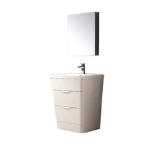 Load image into Gallery viewer, Fresca Milano 26&quot; Glossy White Modern Bathroom Vanity w/ Medicine Cabinet- Fresca