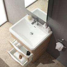 Load image into Gallery viewer, Fresca Milano 26&quot; White Oak Modern Bathroom Vanity w/ Medicine Cabinet- Fresca