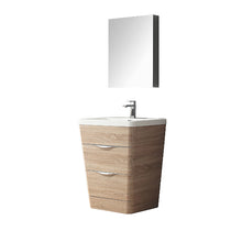 Load image into Gallery viewer, Fresca Milano 26&quot; White Oak Modern Bathroom Vanity w/ Medicine Cabinet- Fresca
