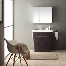 Load image into Gallery viewer, Fresca Milano 32&quot; Chestnut Modern Bathroom Vanity w/ Medicine Cabinet- Fresca