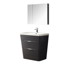 Load image into Gallery viewer, Fresca Milano 32&quot; Chestnut Modern Bathroom Vanity w/ Medicine Cabinet- Fresca