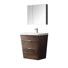 Load image into Gallery viewer, Fresca Milano 32&quot; Rosewood Modern Bathroom Vanity w/ Medicine Cabinet- Fresca