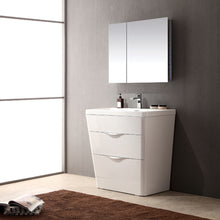 Load image into Gallery viewer, Fresca Milano 32&quot; Glossy White Modern Bathroom Vanity w/ Medicine Cabinet- Fresca