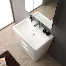Load image into Gallery viewer, Fresca Milano 32&quot; Glossy White Modern Bathroom Vanity w/ Medicine Cabinet- Fresca
