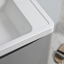 Load image into Gallery viewer, Fresca Tuscany 32&quot; Glossy Gray Wall Hung Modern Bathroom Vanity w/ Medicine Cabinet- Fresca