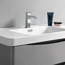 Load image into Gallery viewer, Fresca Tuscany 40&quot; Glossy Gray Wall Hung Modern Bathroom Vanity w/ Medicine Cabinet- Fresca