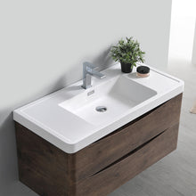 Load image into Gallery viewer, Fresca Tuscany 40&quot; Rosewood Wall Hung Modern Bathroom Vanity w/ Medicine Cabinet- Fresca