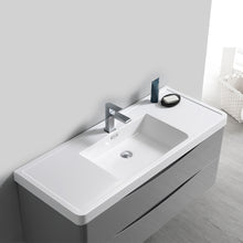 Load image into Gallery viewer, Fresca Tuscany 48&quot; Glossy Gray Wall Hung Modern Bathroom Vanity w/ Medicine Cabinet- Fresca
